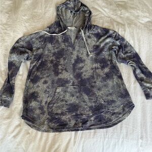 Market & Spruce Heathered Purple Hoodie